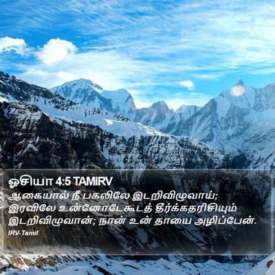ஓசியா 4:5 TAMIRV Bible Verse Image