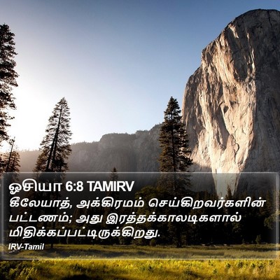 ஓசியா 6:8 TAMIRV Bible Verse Image