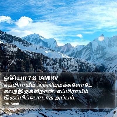ஓசியா 7:8 TAMIRV Bible Verse Image
