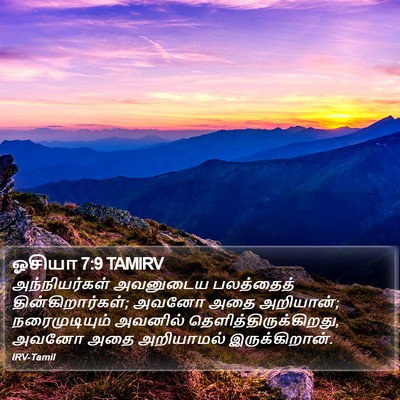 ஓசியா 7:9 TAMIRV Bible Verse Image