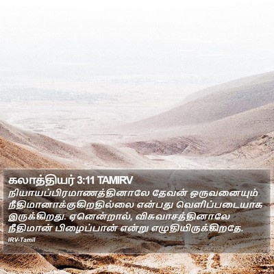 கலாத்தியர் 3:11 TAMIRV Bible Verse Image