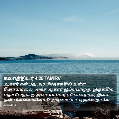 கலாத்தியர் 4:25 TAMIRV Bible Verse Image