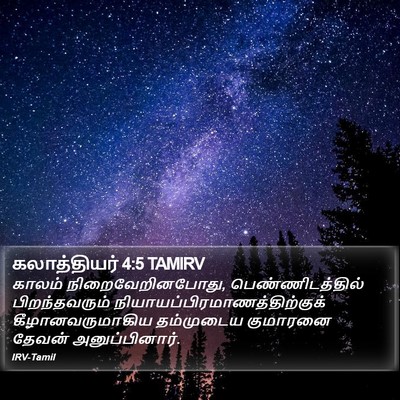 கலாத்தியர் 4:5 TAMIRV Bible Verse Image