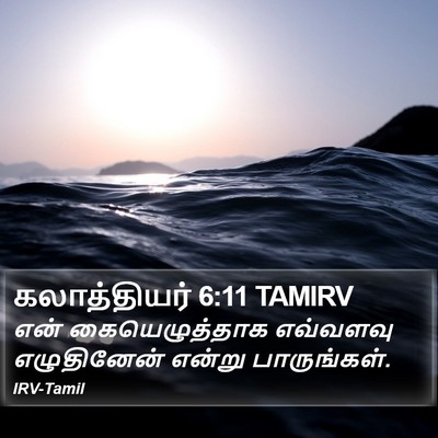 கலாத்தியர் 6:11 TAMIRV Bible Verse Image