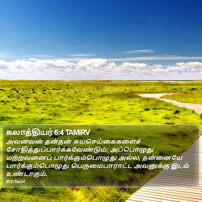 கலாத்தியர் 6:4 TAMIRV Bible Verse Image