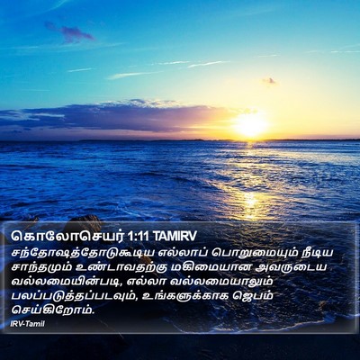 கொலோசெயர் 1:11 TAMIRV Bible Verse Image