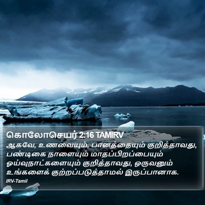 கொலோசெயர் 2:16 TAMIRV Bible Verse Image