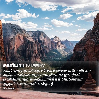 சகரியா 1:10 TAMIRV Bible Verse Image