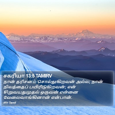 சகரியா 13:5 TAMIRV Bible Verse Image