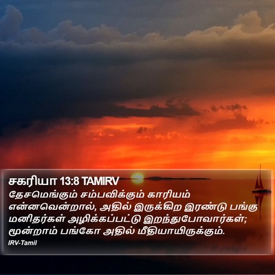 சகரியா 13:8 TAMIRV Bible Verse Image