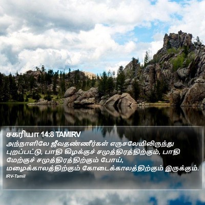 சகரியா 14:8 TAMIRV Bible Verse Image