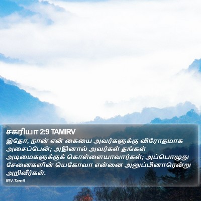 சகரியா 2:9 TAMIRV Bible Verse Image