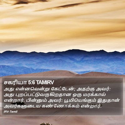 சகரியா 5:6 TAMIRV Bible Verse Image