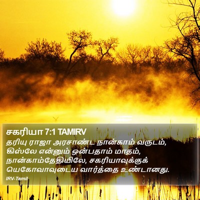 சகரியா 7:1 TAMIRV Bible Verse Image