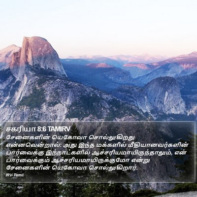 சகரியா 8:6 TAMIRV Bible Verse Image