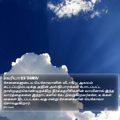 சகரியா 8:9 TAMIRV Bible Verse Image