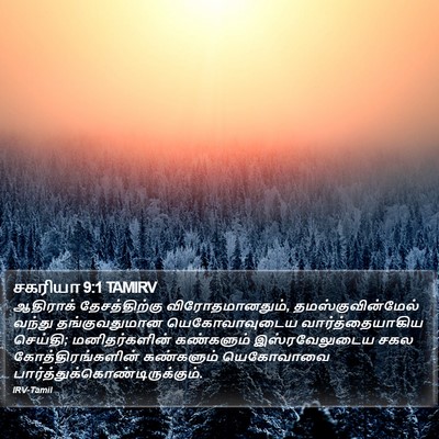 சகரியா 9:1 TAMIRV Bible Verse Image
