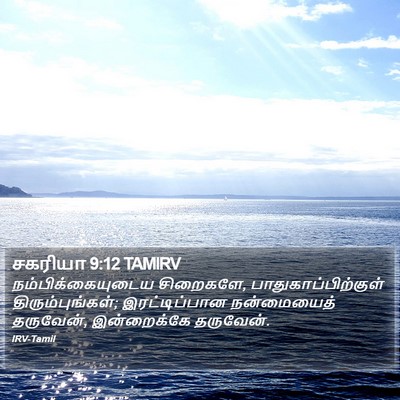 சகரியா 9:12 TAMIRV Bible Verse Image