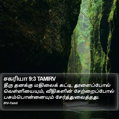 சகரியா 9:3 TAMIRV Bible Verse Image