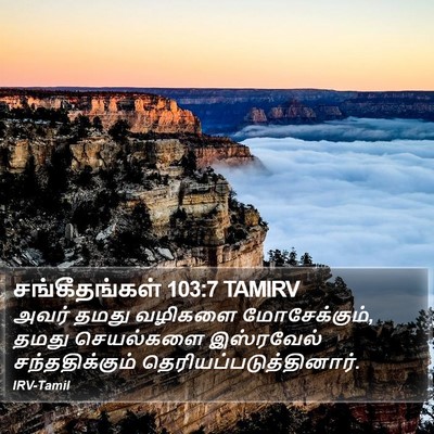 சங்கீதங்கள் 103:7 TAMIRV Bible Verse Image