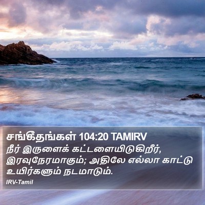 சங்கீதங்கள் 104:20 TAMIRV Bible Verse Image