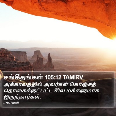 சங்கீதங்கள் 105:12 TAMIRV Bible Verse Image