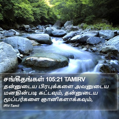 சங்கீதங்கள் 105:21 TAMIRV Bible Verse Image