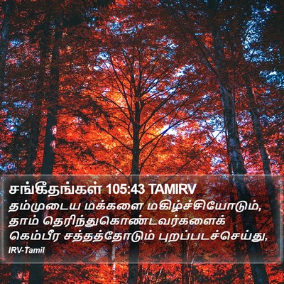 சங்கீதங்கள் 105:43 TAMIRV Bible Verse Image
