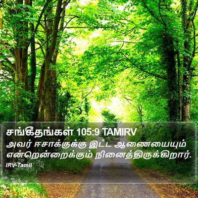 சங்கீதங்கள் 105:9 TAMIRV Bible Verse Image