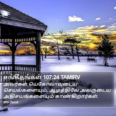 சங்கீதங்கள் 107:24 TAMIRV Bible Verse Image