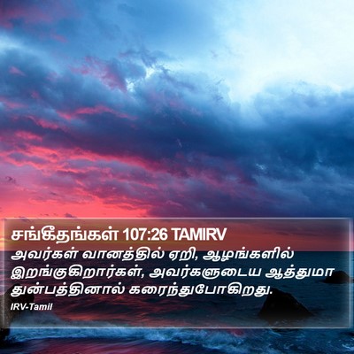சங்கீதங்கள் 107:26 TAMIRV Bible Verse Image