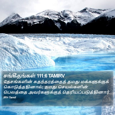 சங்கீதங்கள் 111:6 TAMIRV Bible Verse Image