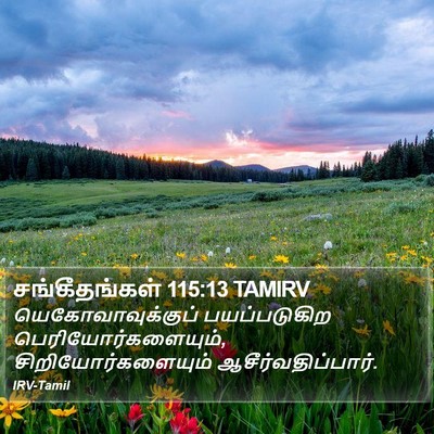 சங்கீதங்கள் 115:13 TAMIRV Bible Verse Image