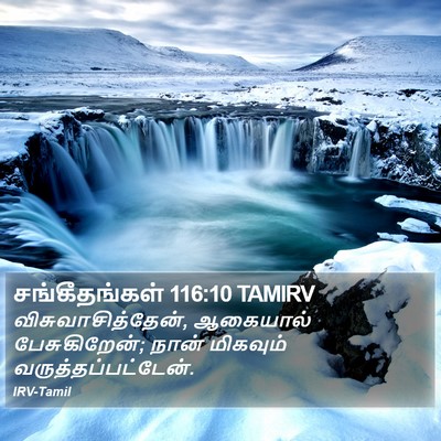 சங்கீதங்கள் 116:10 TAMIRV Bible Verse Image