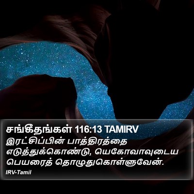 சங்கீதங்கள் 116:13 TAMIRV Bible Verse Image