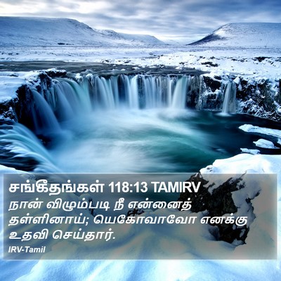 சங்கீதங்கள் 118:13 TAMIRV Bible Verse Image