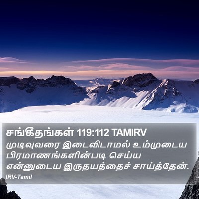 சங்கீதங்கள் 119:112 TAMIRV Bible Verse Image