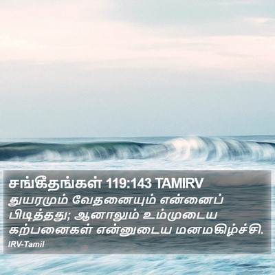 சங்கீதங்கள் 119:143 TAMIRV Bible Verse Image