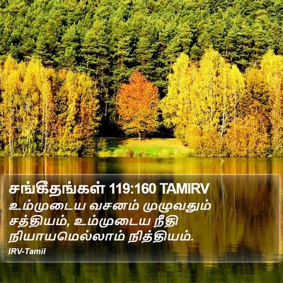 சங்கீதங்கள் 119:160 TAMIRV Bible Verse Image
