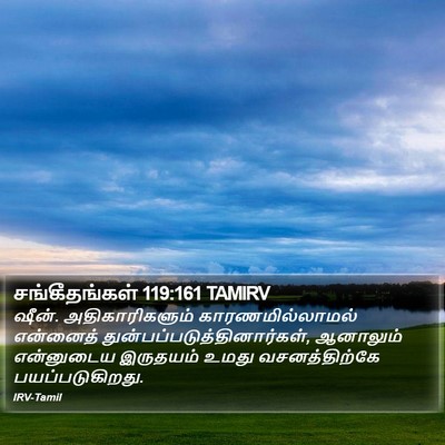 சங்கீதங்கள் 119:161 TAMIRV Bible Verse Image