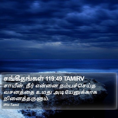 சங்கீதங்கள் 119:49 TAMIRV Bible Verse Image