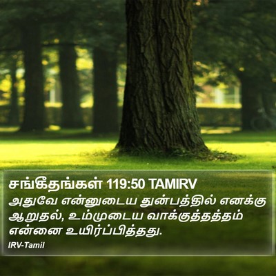 சங்கீதங்கள் 119:50 TAMIRV Bible Verse Image
