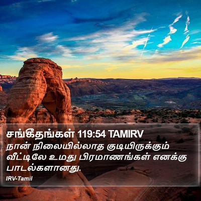 சங்கீதங்கள் 119:54 TAMIRV Bible Verse Image