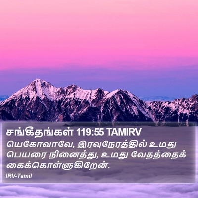 சங்கீதங்கள் 119:55 TAMIRV Bible Verse Image