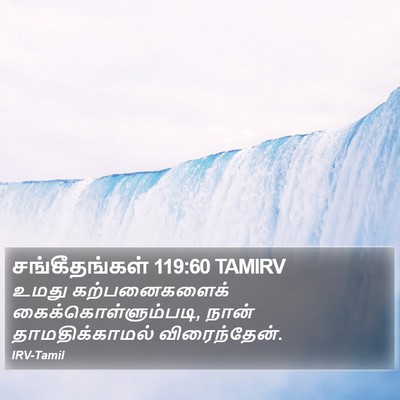சங்கீதங்கள் 119:60 TAMIRV Bible Verse Image