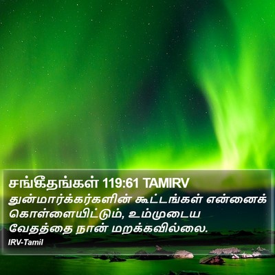 சங்கீதங்கள் 119:61 TAMIRV Bible Verse Image