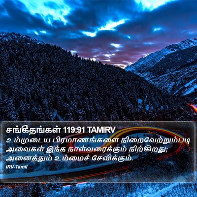 சங்கீதங்கள் 119:91 TAMIRV Bible Verse Image
