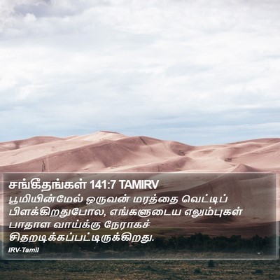 சங்கீதங்கள் 141:7 TAMIRV Bible Verse Image