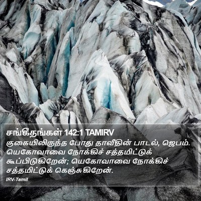 சங்கீதங்கள் 142:1 TAMIRV Bible Verse Image