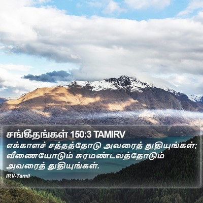 சங்கீதங்கள் 150:3 TAMIRV Bible Verse Image